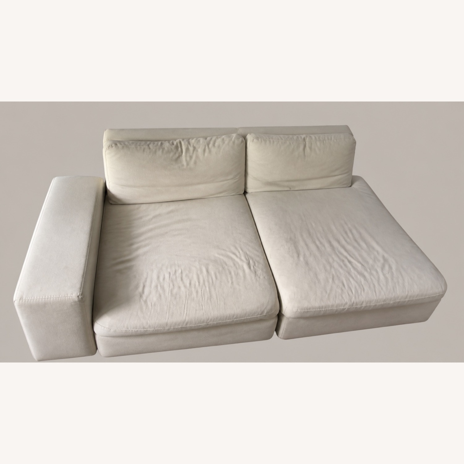 Restoration Hardware Cloud 3-Piece Sofa + Ottoman - image-2