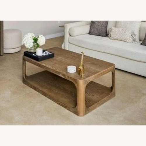 Used Restoration Hardware Martens Coffee Table in Aged Elm for sale on AptDeco