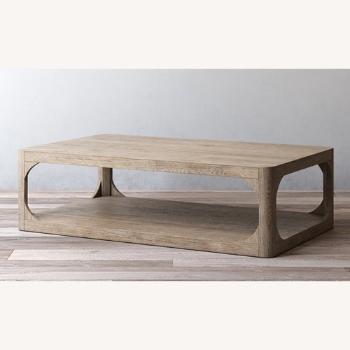 Used Restoration Hardware Martens Coffee Table in Aged Elm for sale on AptDeco