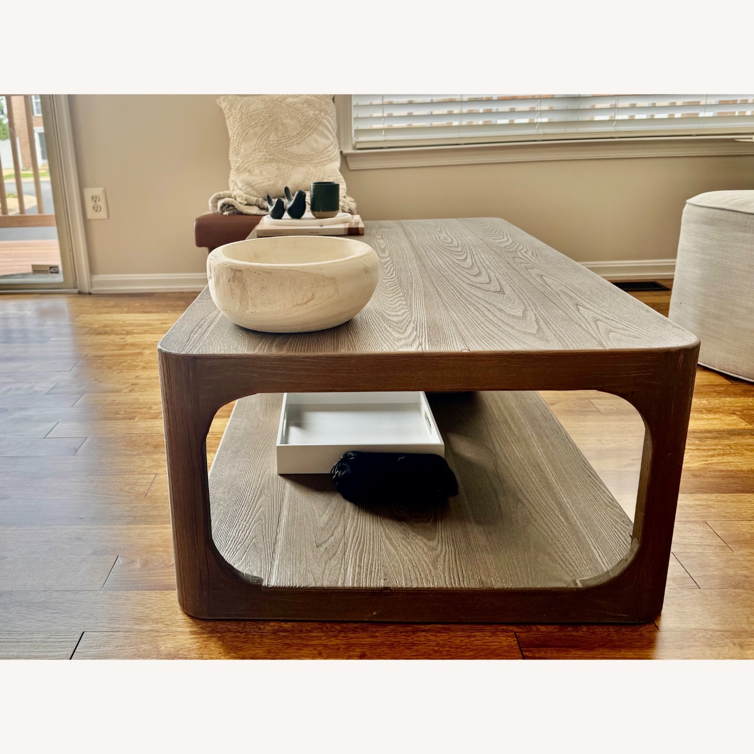 Restoration Hardware Martens Coffee Table in Aged Elm - image-4