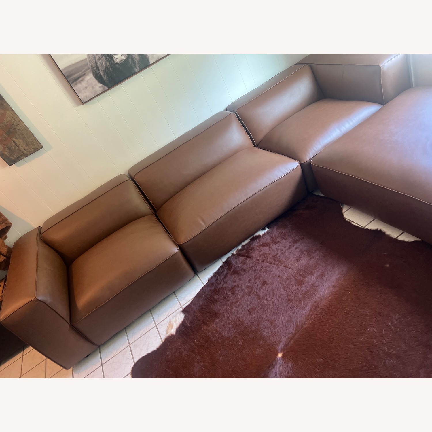 Modway Auren Faux Leather 3+ Piece Sectional - image-4