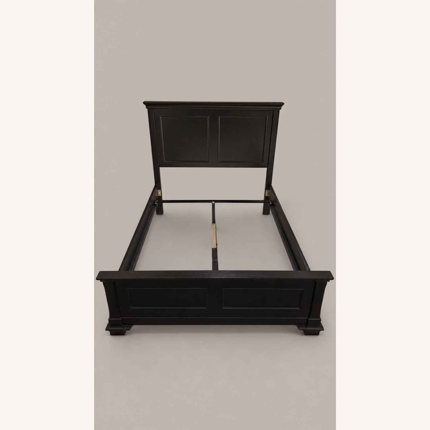 Black Wood Queen Panel Bed - image-5