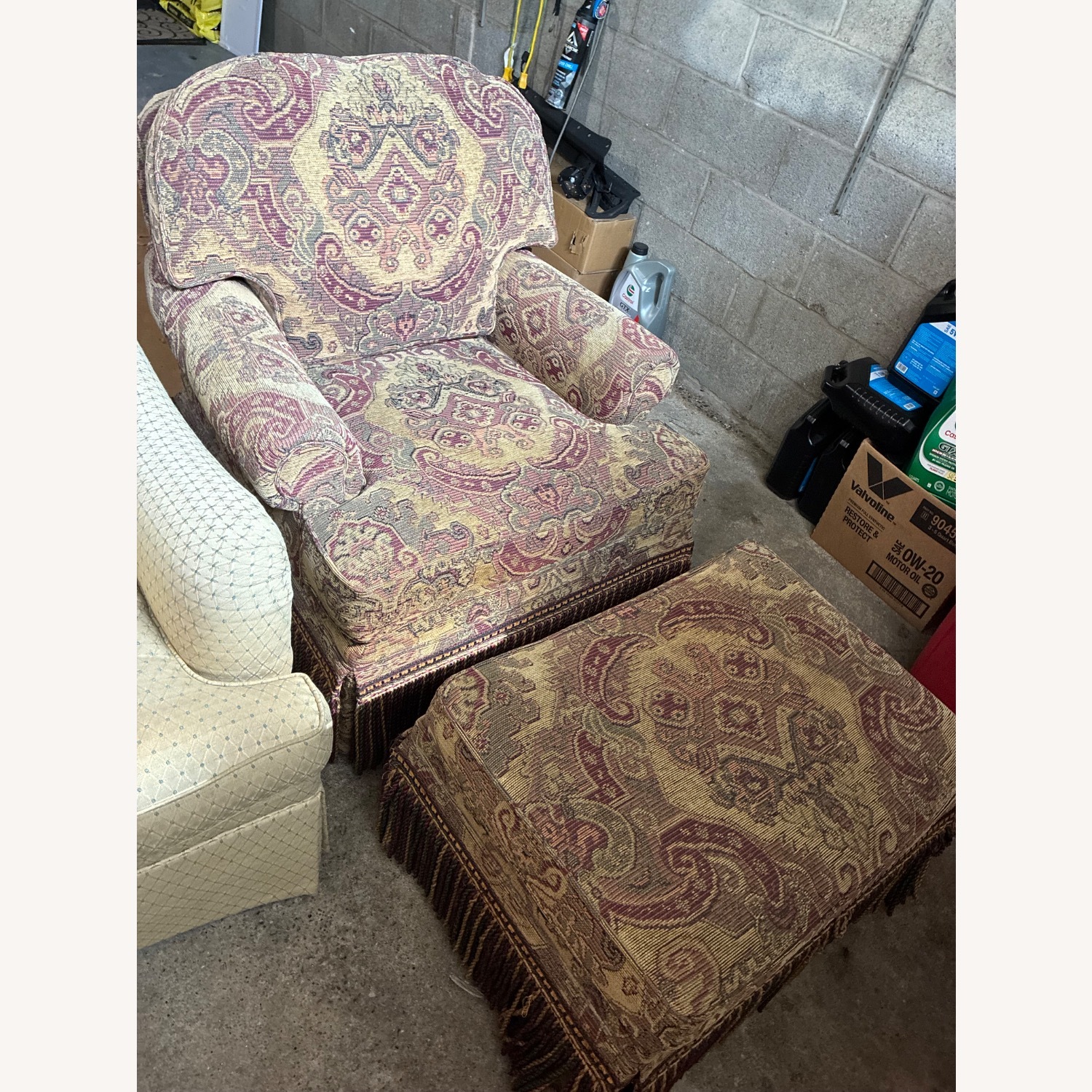 Southwood Club Chair Armchair with Ottoman - image-3