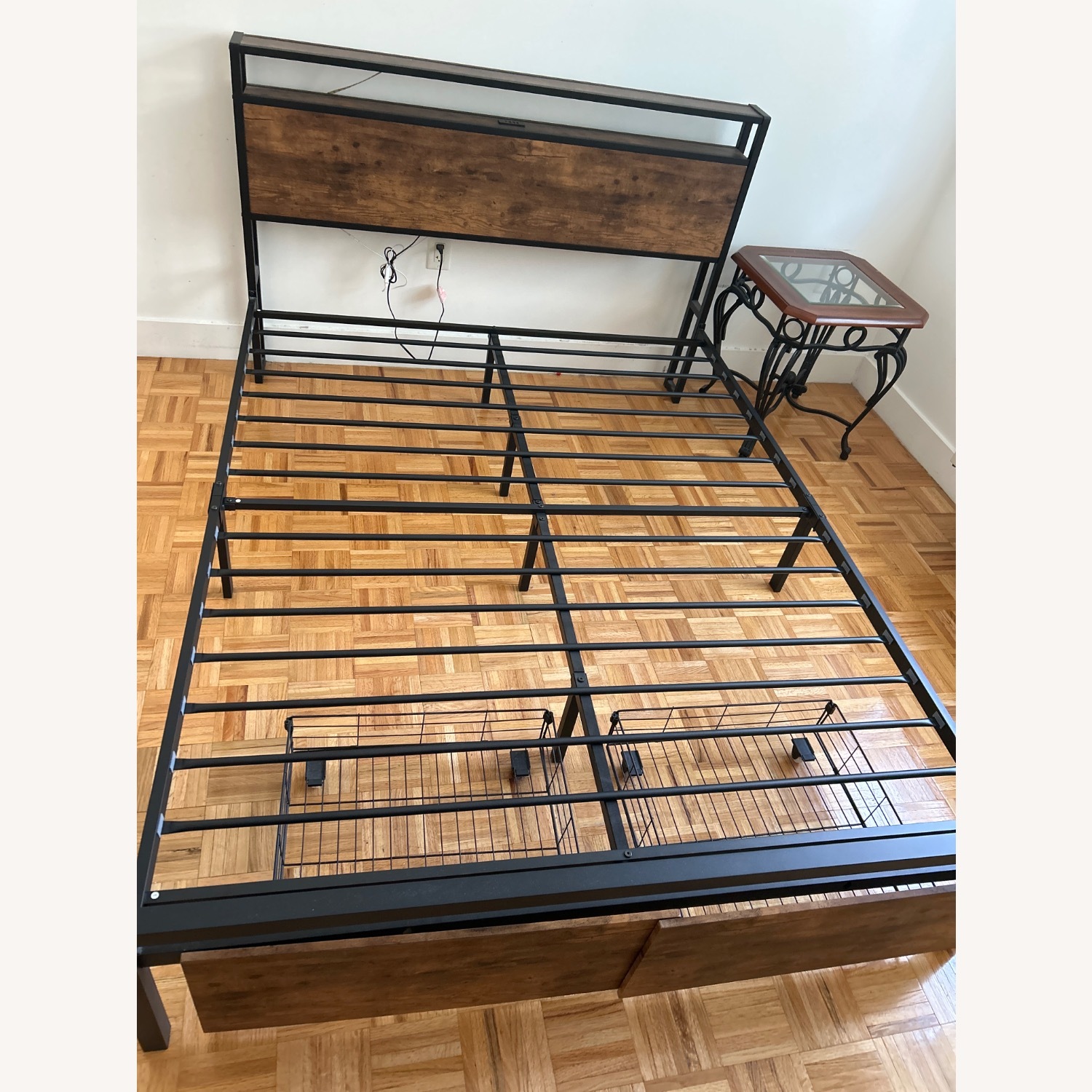 Amazon Black Metal Full Bed - image-1