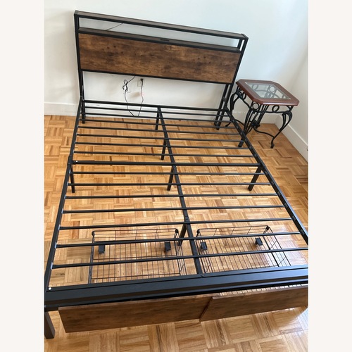Used Amazon Black Metal Full Bed for sale on AptDeco
