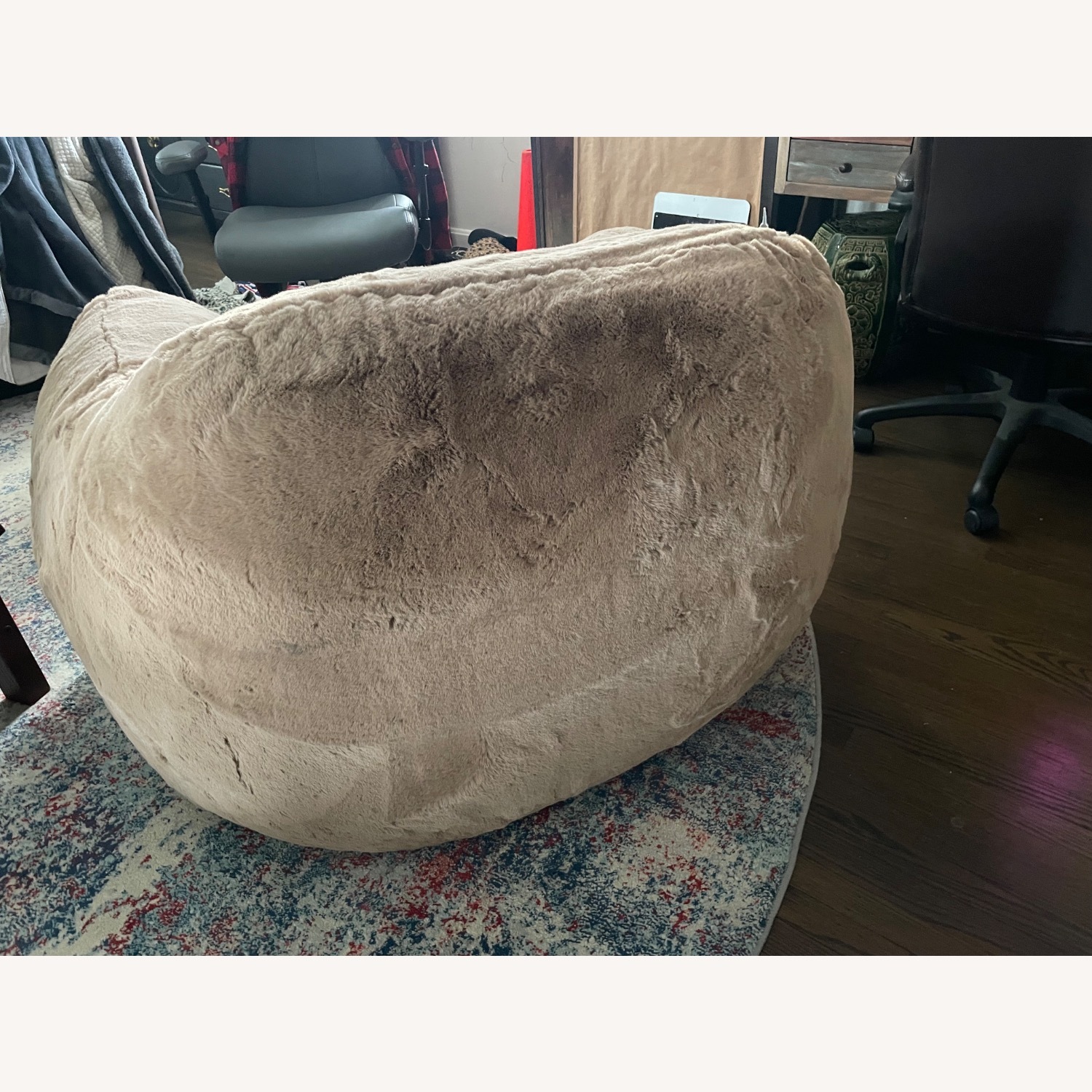 Oversized Beige / Tan Bear Chair/ Armchair - image-3