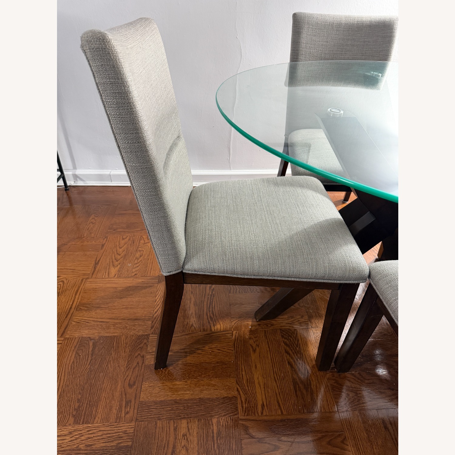 Macy's Amy Light Brown 5 Pc Glass Dining Set - image-3