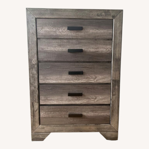 Used Dark Gray Wood Dresser for sale on AptDeco