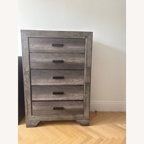 Used Dark Gray Wood Dresser for sale on AptDeco