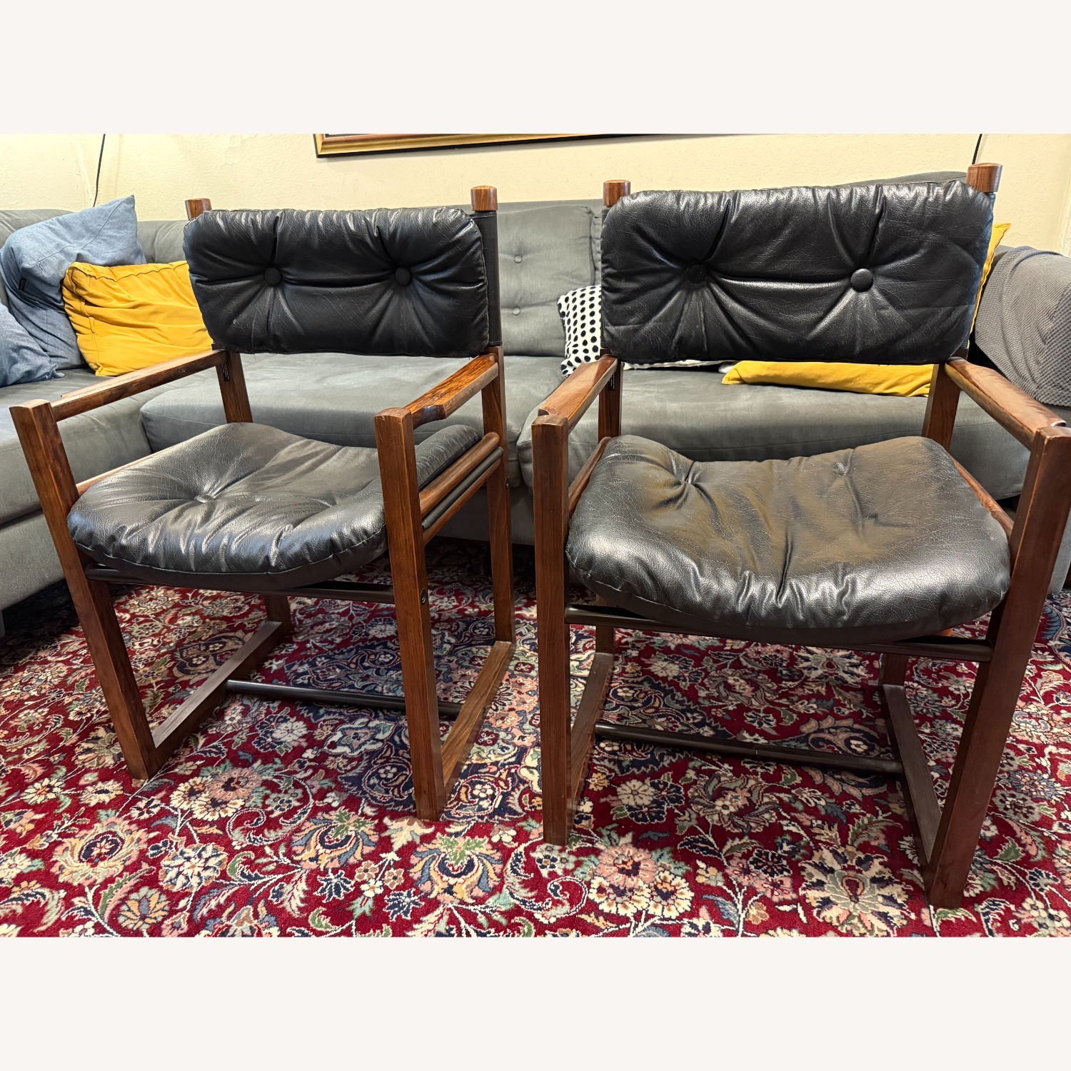 Pair of Mid Century Chairs Jonathn Ginat - image-1