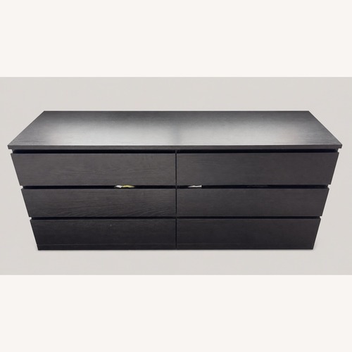 Used Black Six-Drawer Dresser for sale on AptDeco