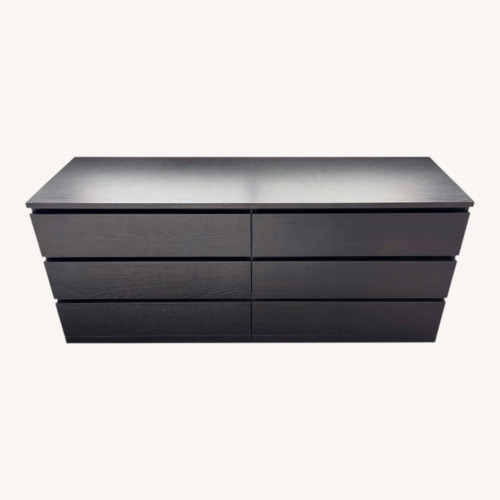 Used Black Six-Drawer Dresser for sale on AptDeco