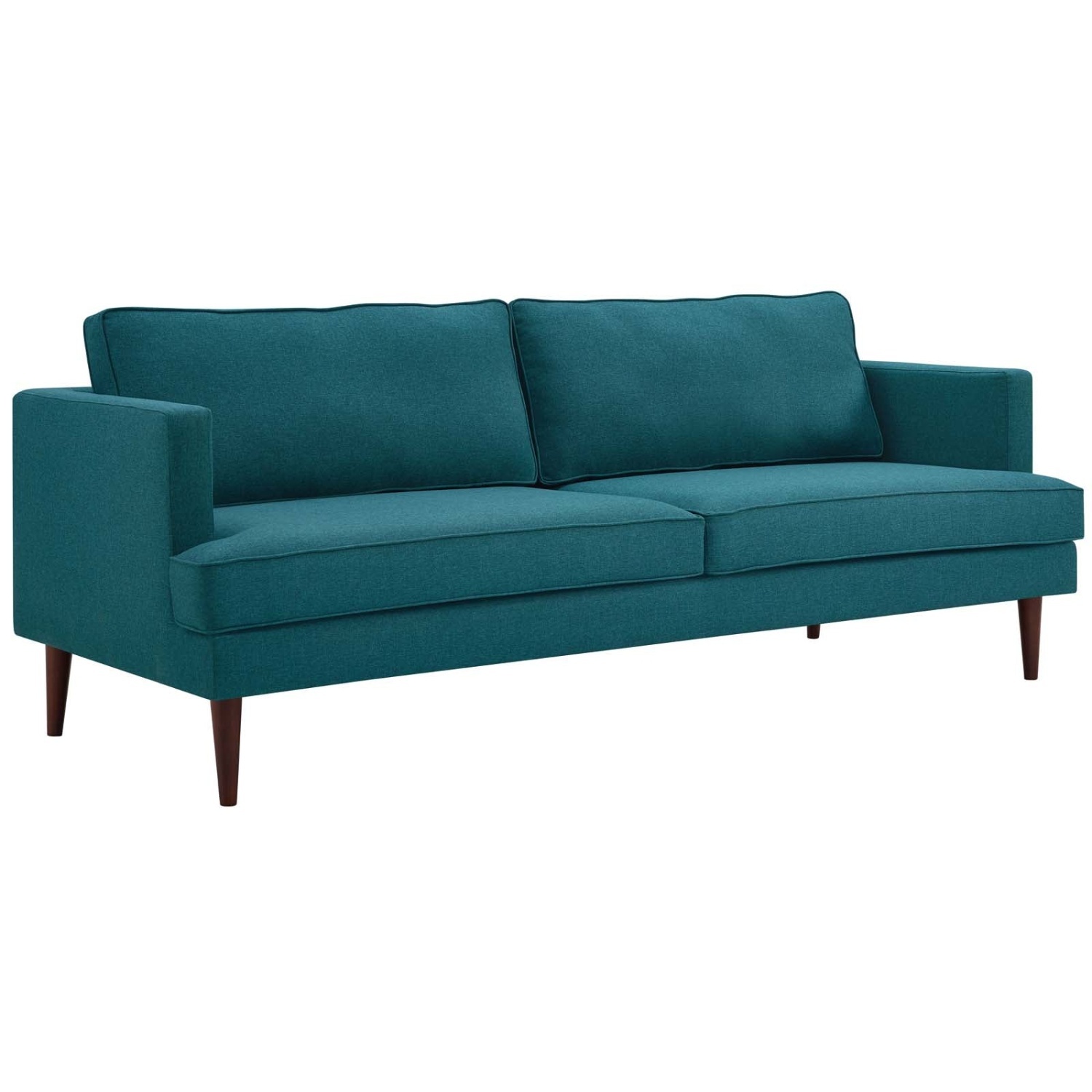 Modway Agile Upholstered Fabric Sofa in Teal - image-4