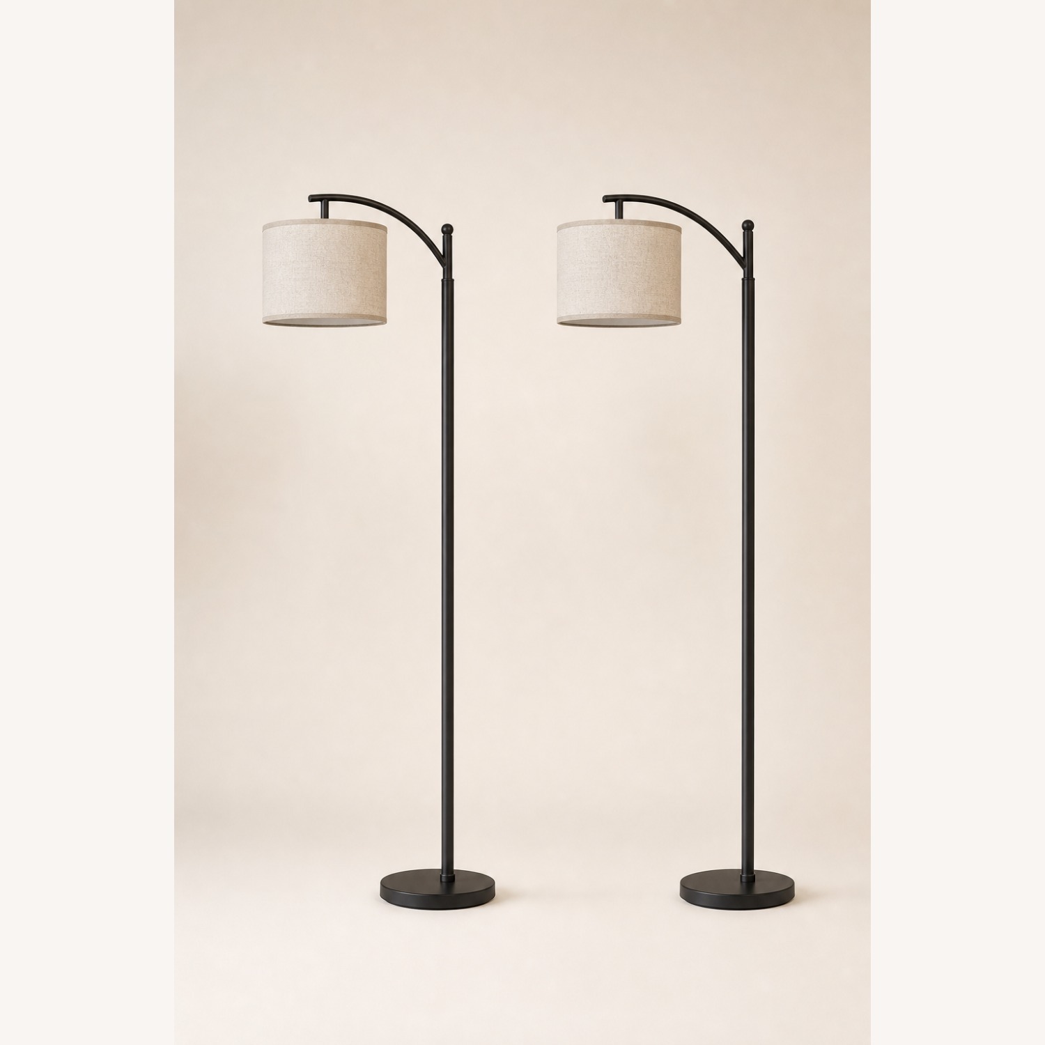 Amazon Black Floor Lamps Pair - image-1