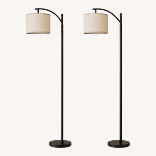 Used Amazon Black Floor Lamps Pair for sale on AptDeco