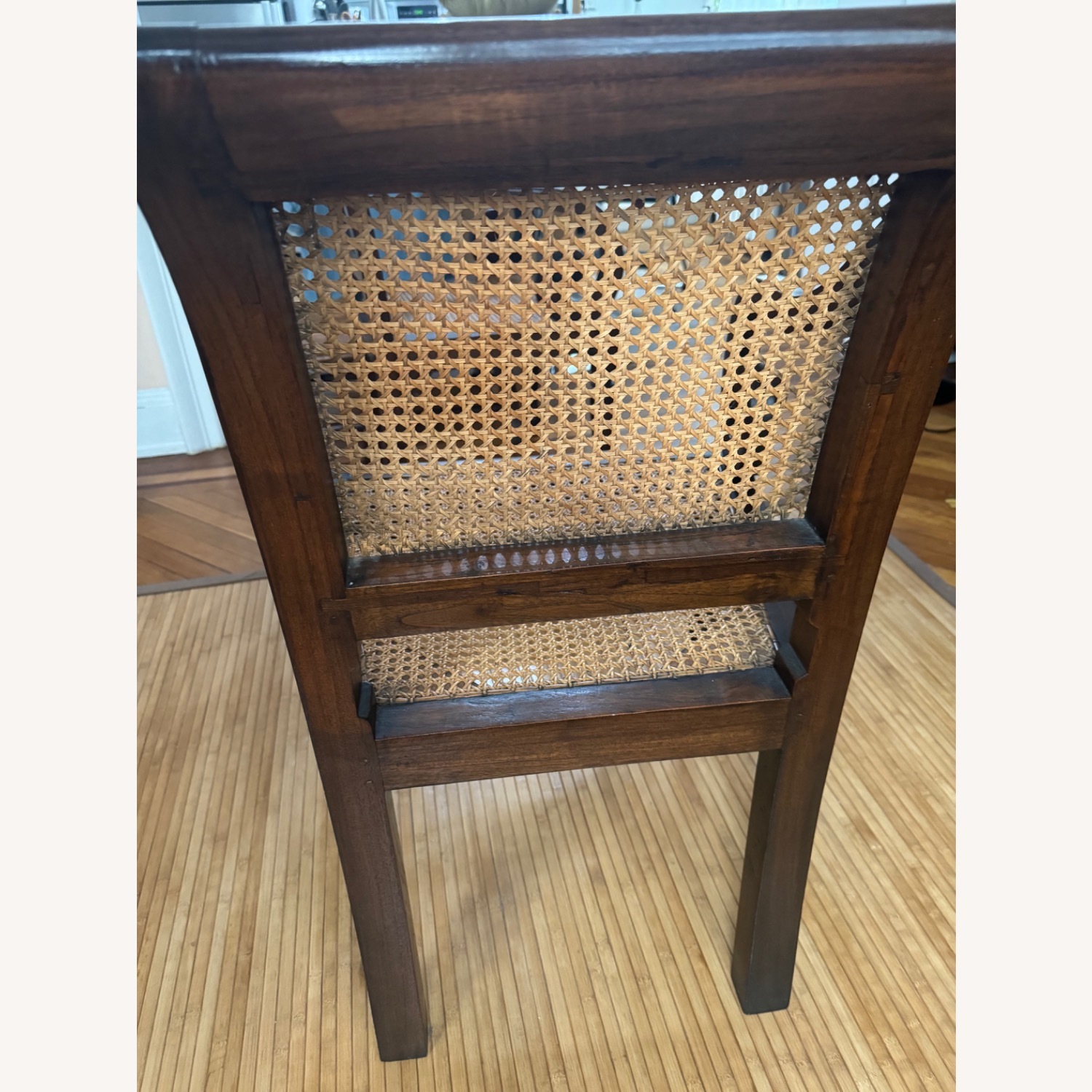Vintage/Antique Dark Brown Wood Armchair - image-6