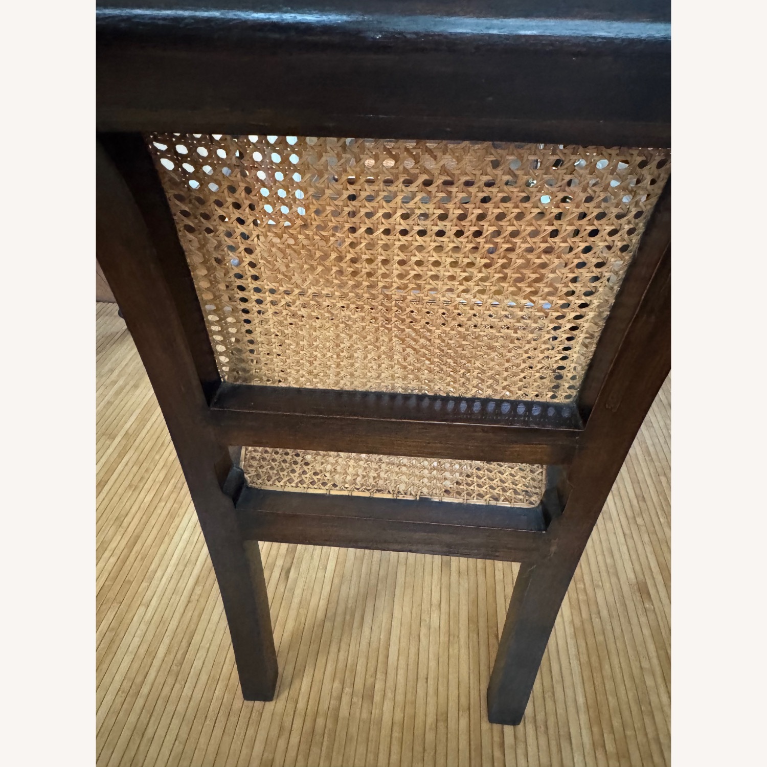 Vintage/Antique Dark Brown Wood Armchair - image-3