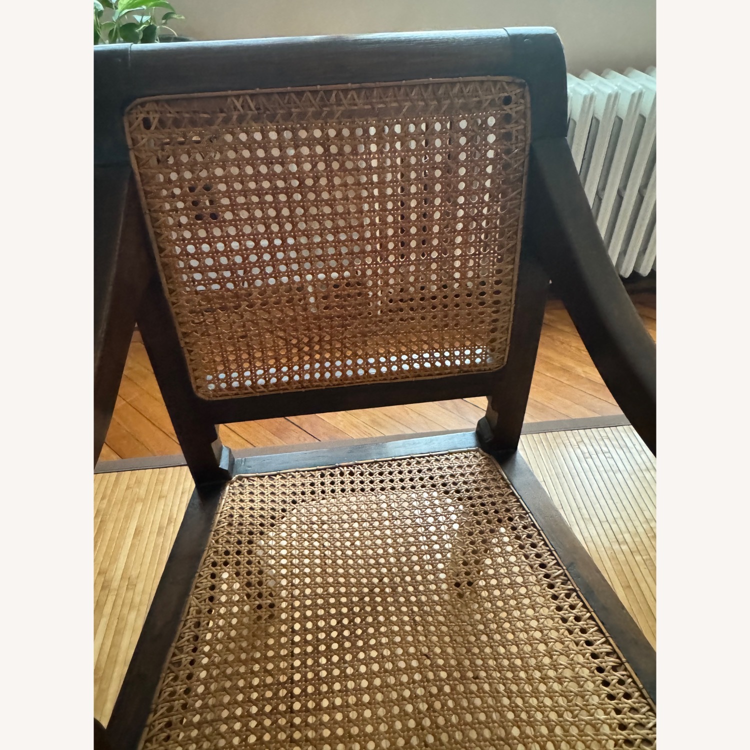 Vintage/Antique Dark Brown Wood Armchair - image-4