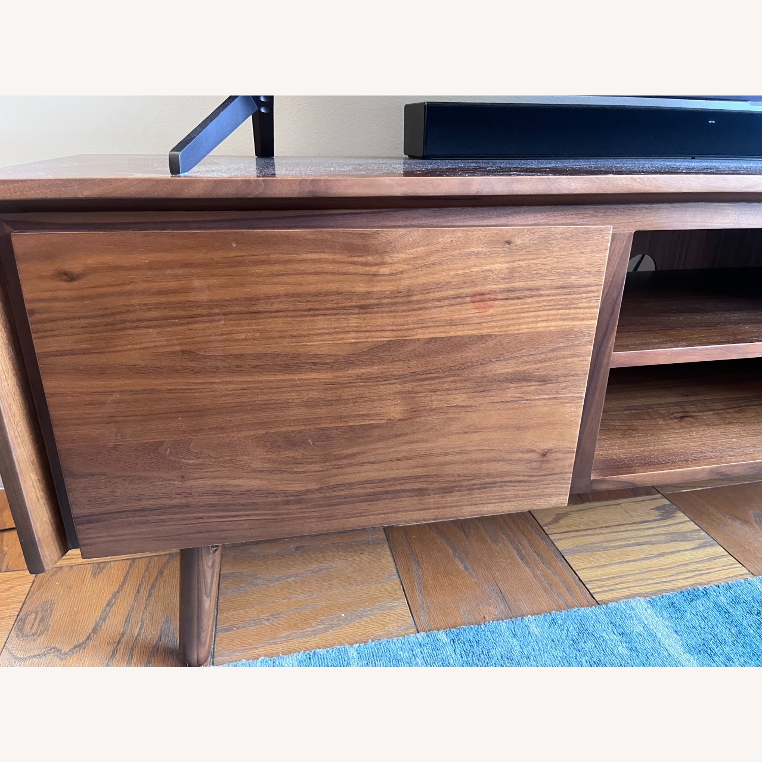 Article Seno Dark Brown Wood Media Storage - image-2