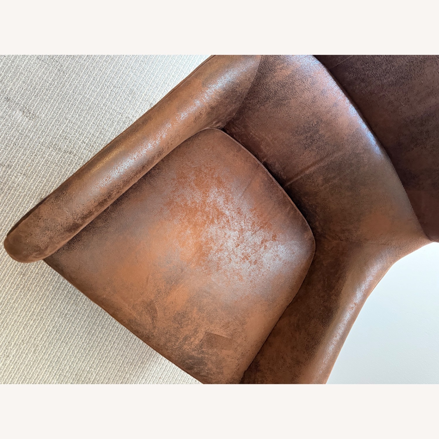 Wayfair Williston Forge Dark Brown Armchair - image-3