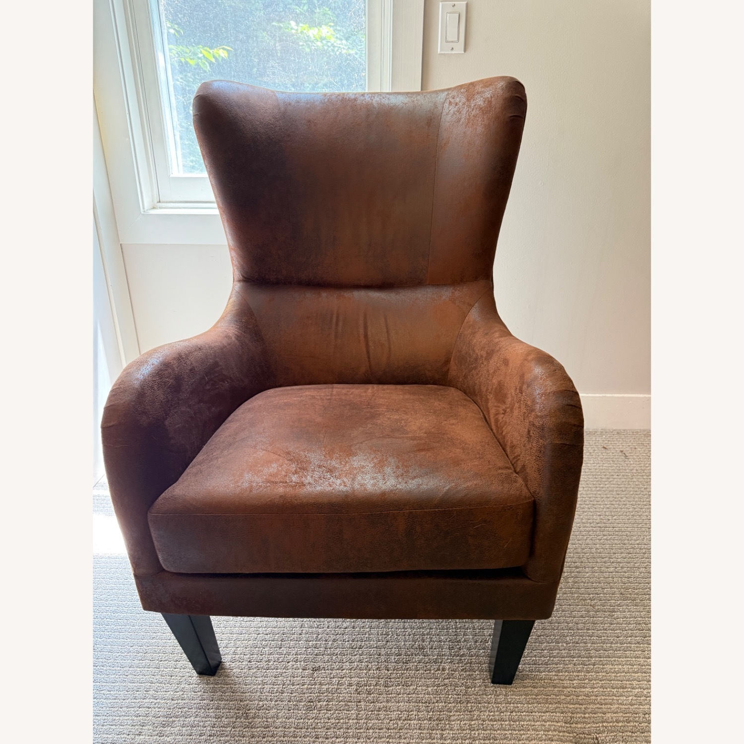 Wayfair Williston Forge Dark Brown Armchair - image-2
