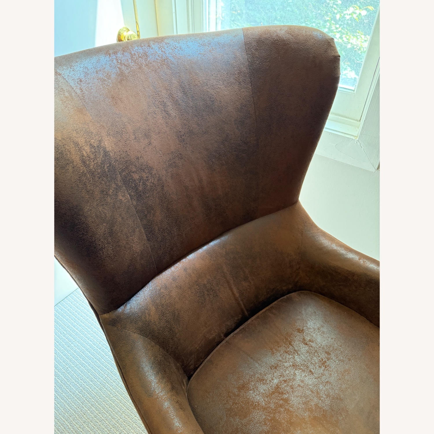 Wayfair Williston Forge Dark Brown Armchair - image-4