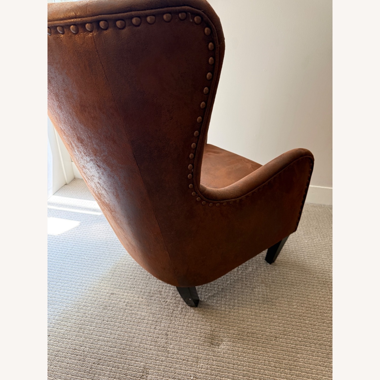Wayfair Williston Forge Dark Brown Armchair - image-6