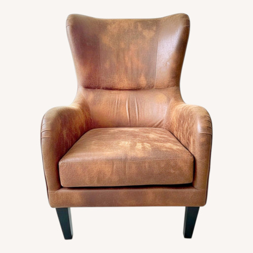 Used Wayfair Williston Forge Dark Brown Armchair for sale on AptDeco