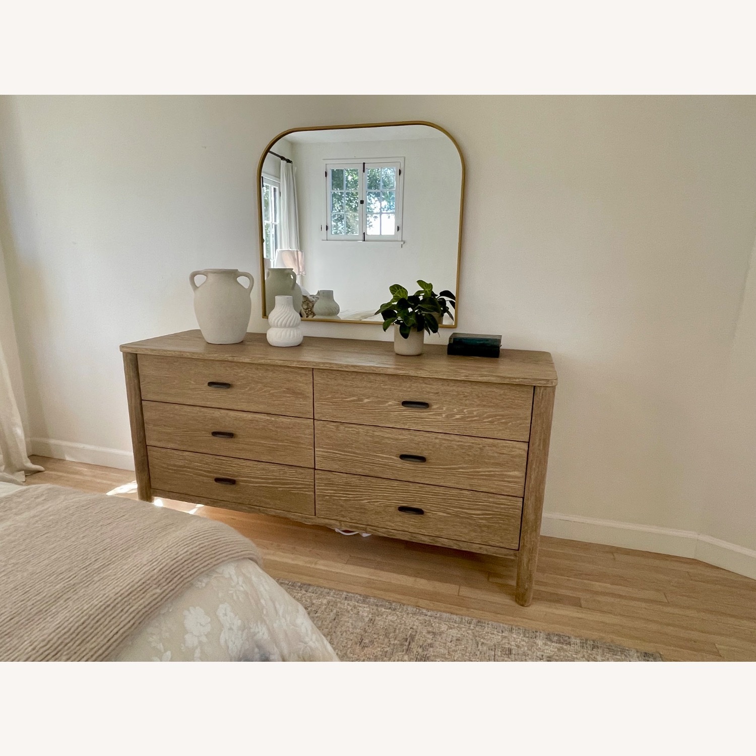 West Elm Light Brown Wood Low Dresser - image-2
