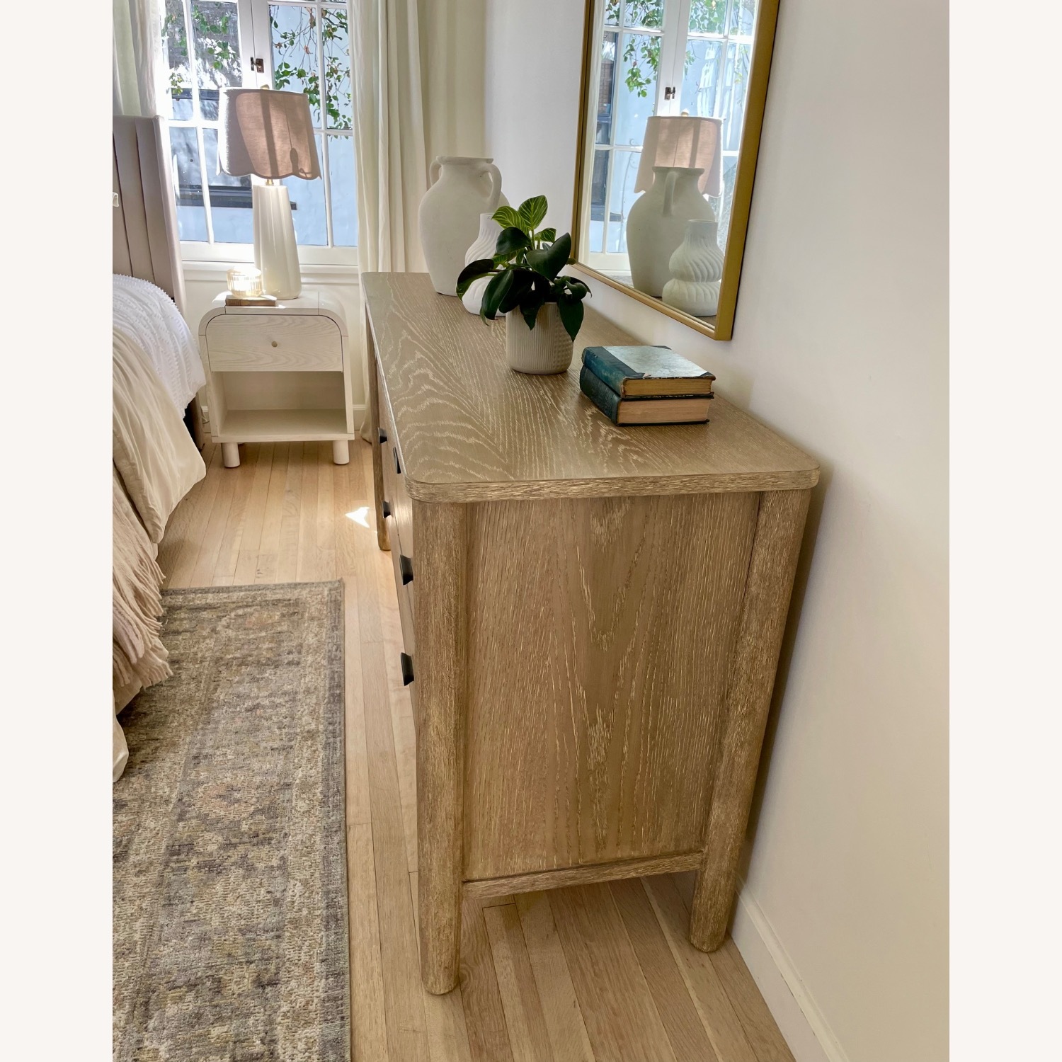 West Elm Light Brown Wood Low Dresser - image-3