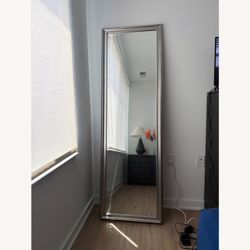 Used Vintage/Antique Light Gray Floor Mirror for sale on AptDeco