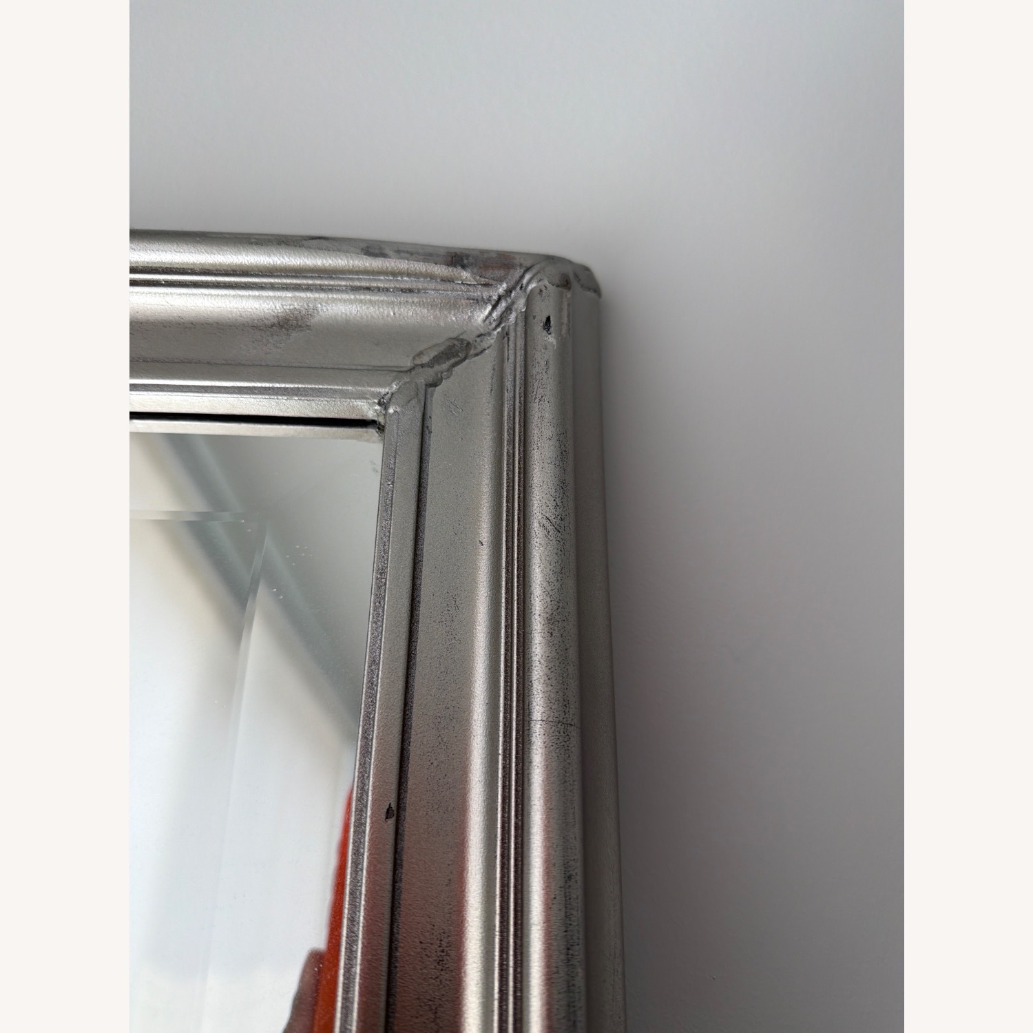 Vintage/Antique Light Gray Floor Mirror - image-3