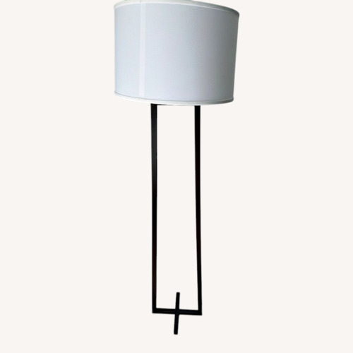 Used Vintage/Antique Light Gray Metal Floor Lamp for sale on AptDeco