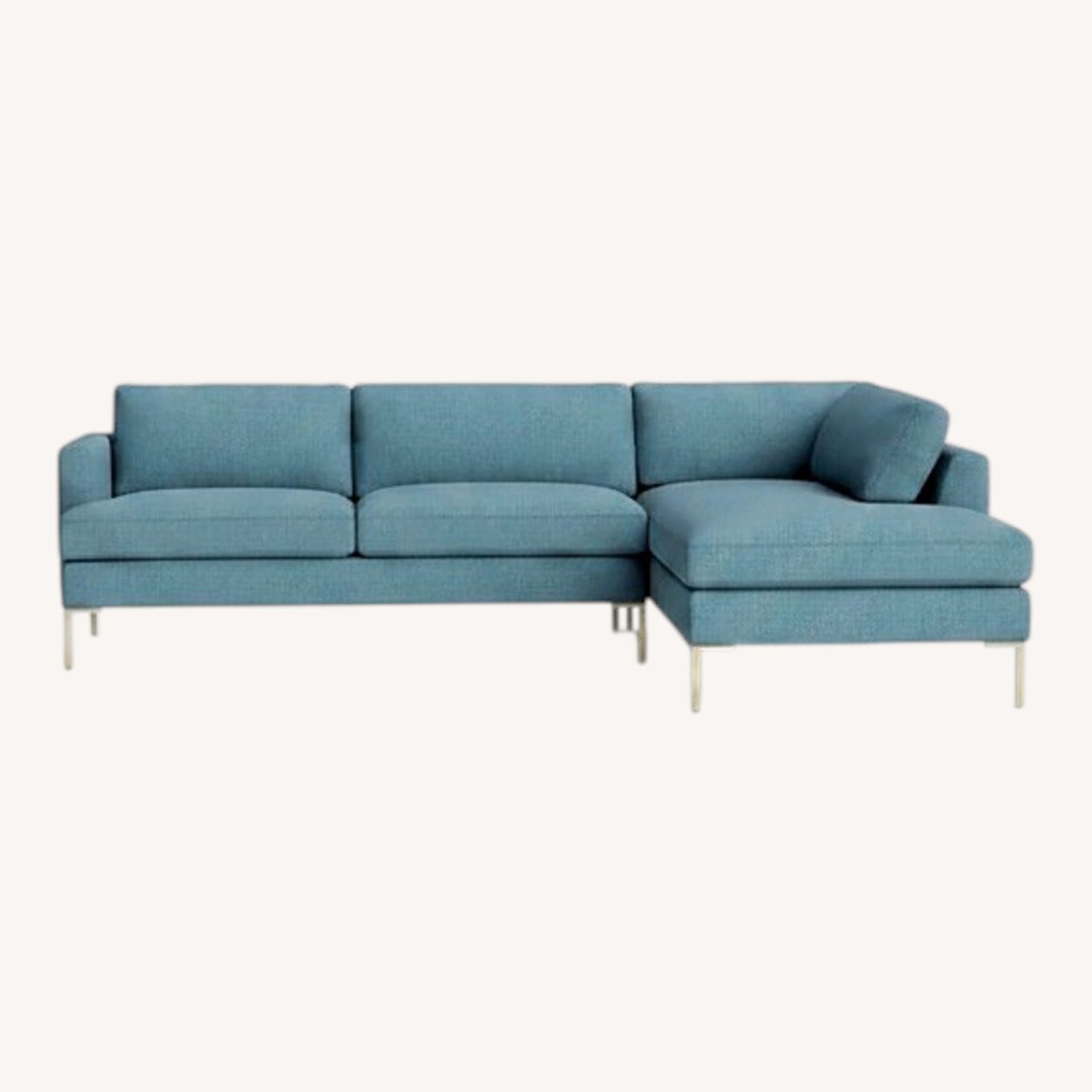 Anthropologie Blue 2 Piece Sectional - image-0