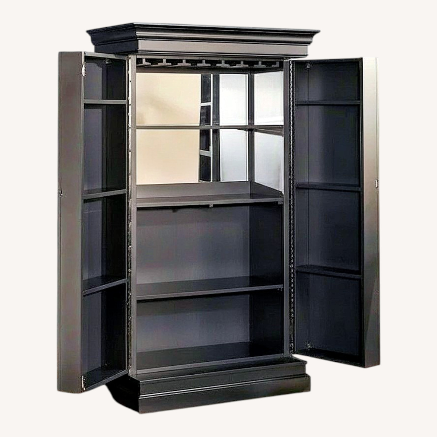 Overstock Boudicca Light Gray Wood Bar Cart - image-7