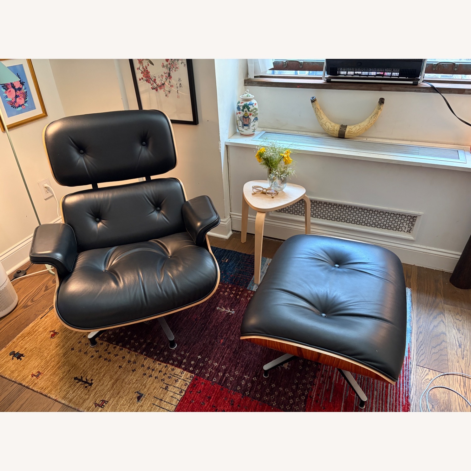 Herman Miller Eames Lounge Chair Palisander Black Tall - image-2