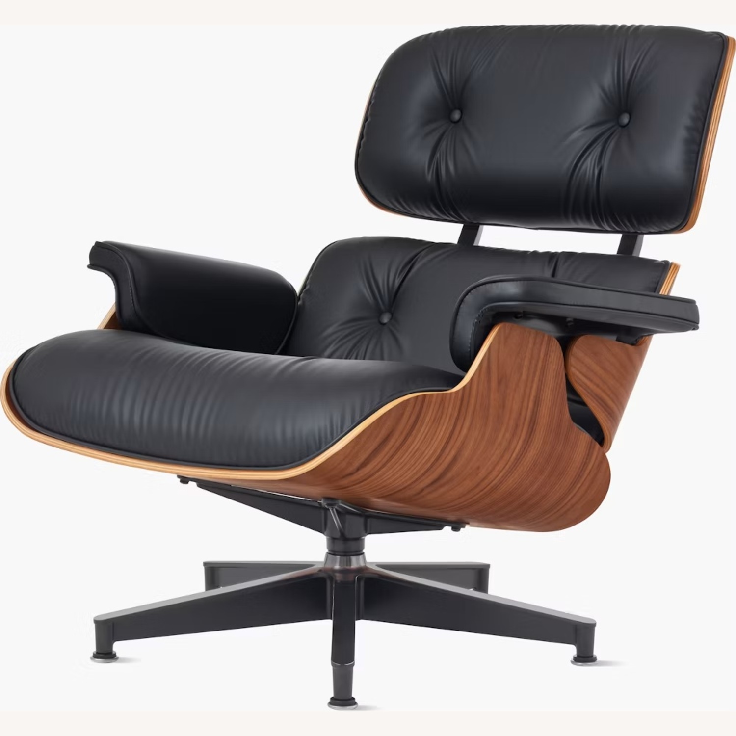 Herman Miller Eames Lounge Chair Palisander Black Tall - image-5