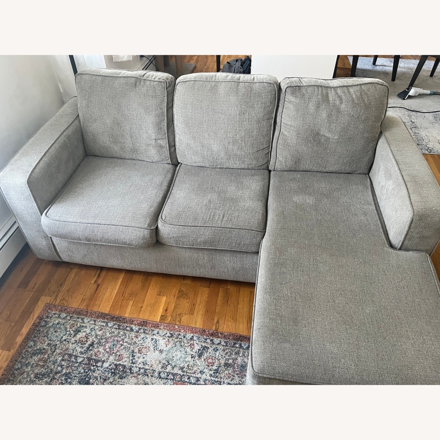 Gray 2-Piece Chaise Sectional Sofa - image-2