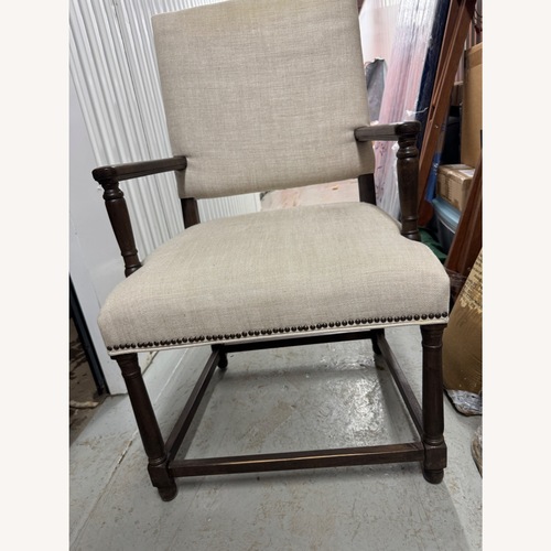 Used Restoration Hardware Natural Fabric Accent Chair for sale on AptDeco