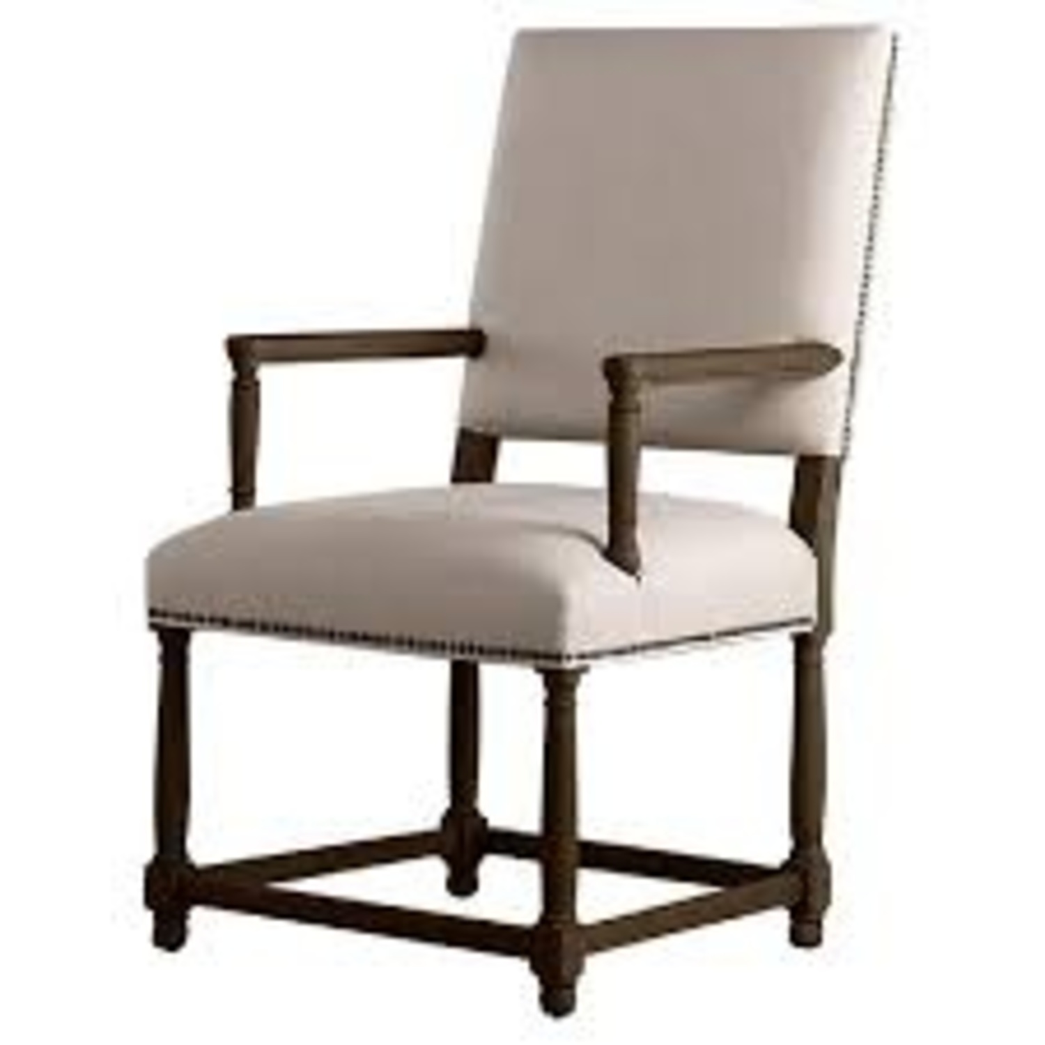 Restoration Hardware Natural Fabric Accent Chair - image-5