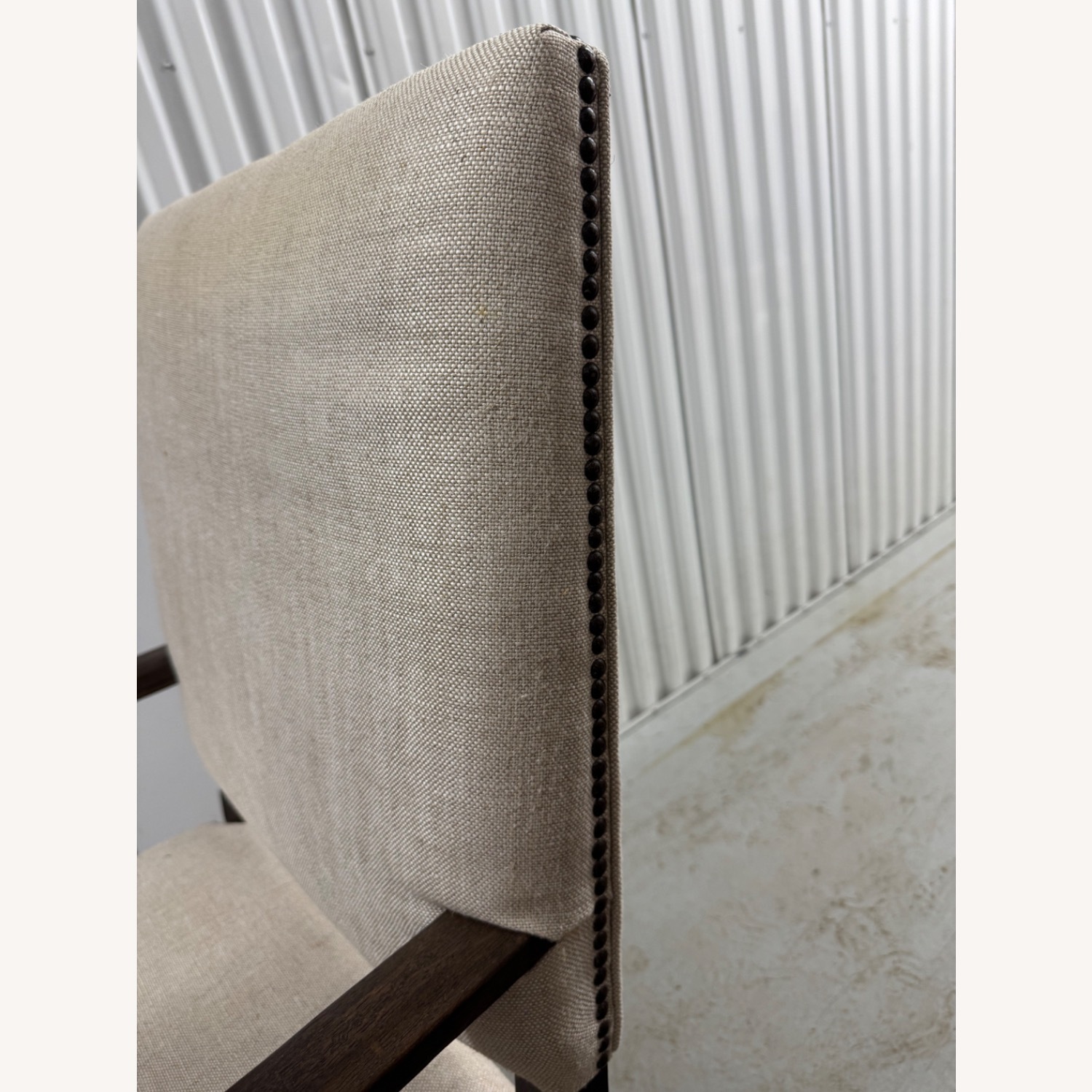Restoration Hardware Natural Fabric Accent Chair - image-4