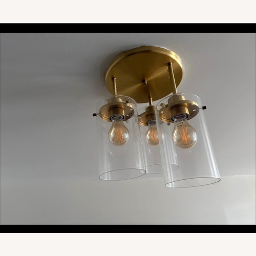 Used Doraimi Brushed Bronze Metal Ceiling Lamp for sale on AptDeco