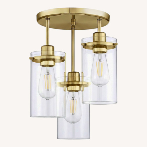 Used Doraimi Brushed Bronze Metal Ceiling Lamp for sale on AptDeco