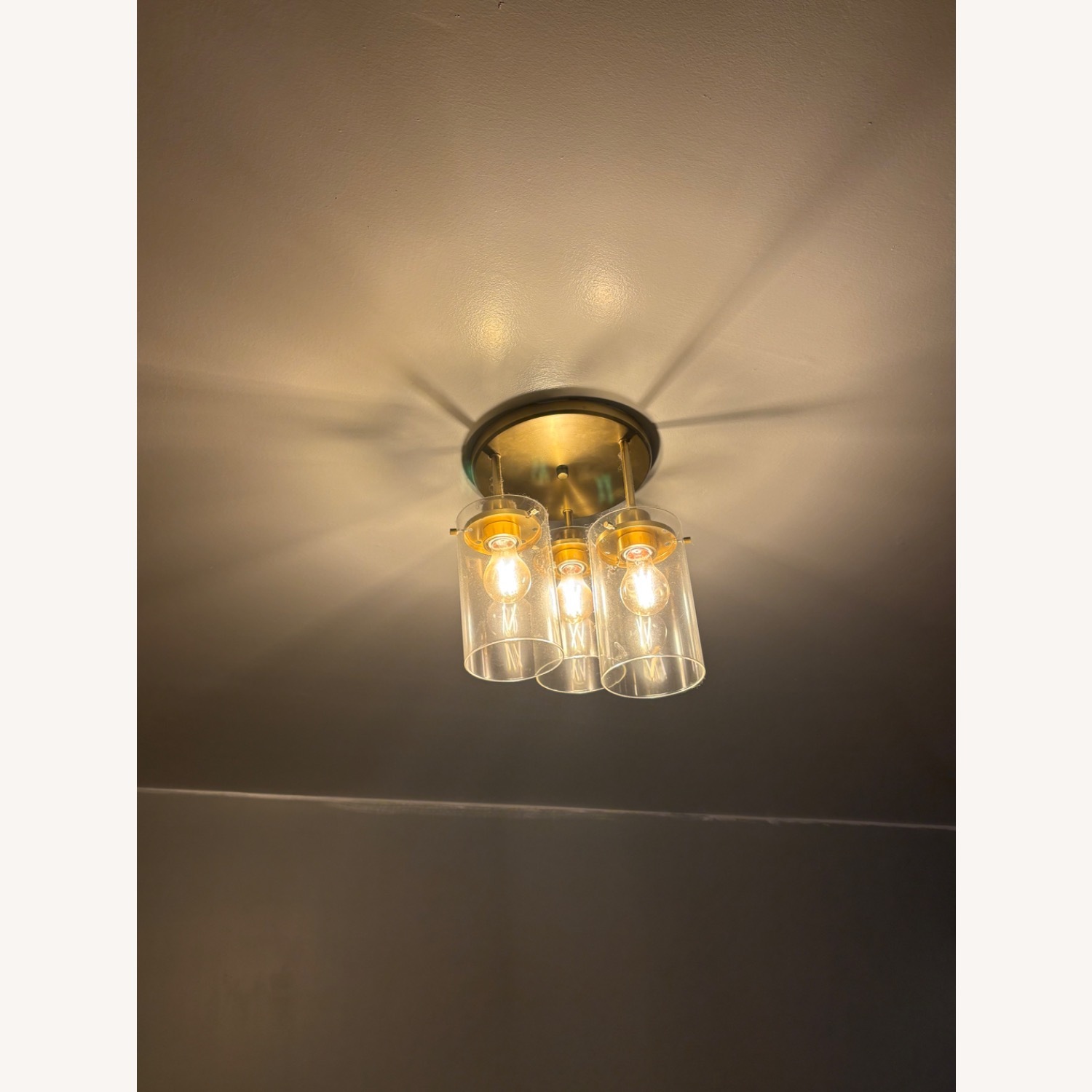 Doraimi Brushed Bronze Metal Ceiling Lamp - image-2
