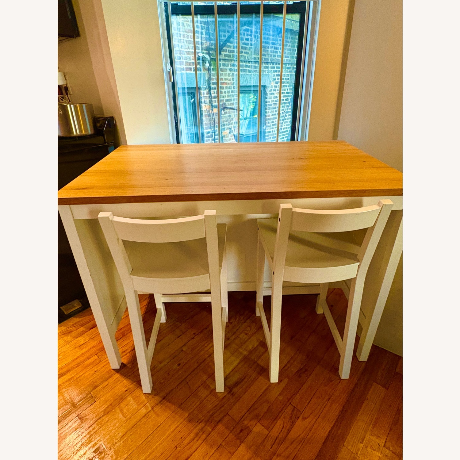 IKEA Light Brown Wood Kitchen Island - image-1