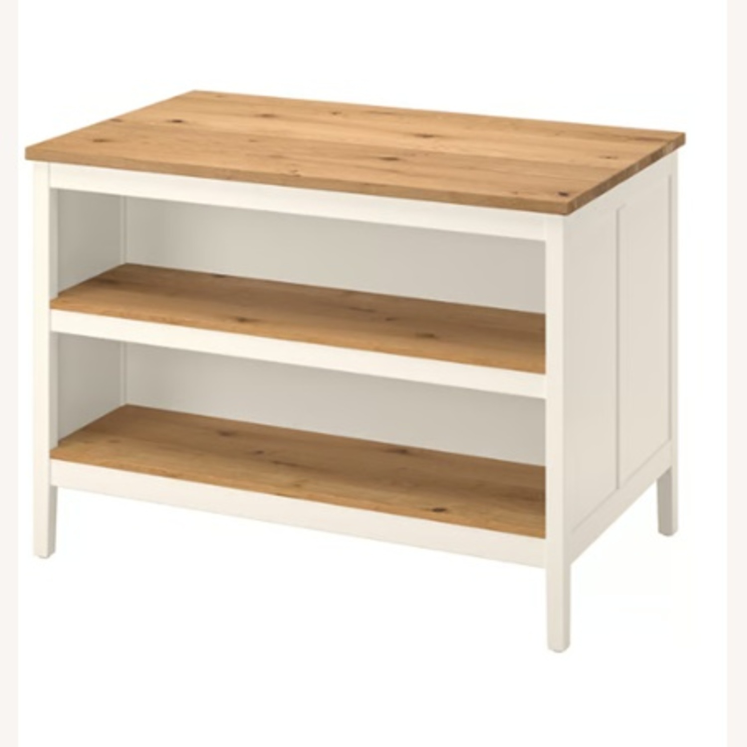 IKEA Light Brown Wood Kitchen Island - image-4