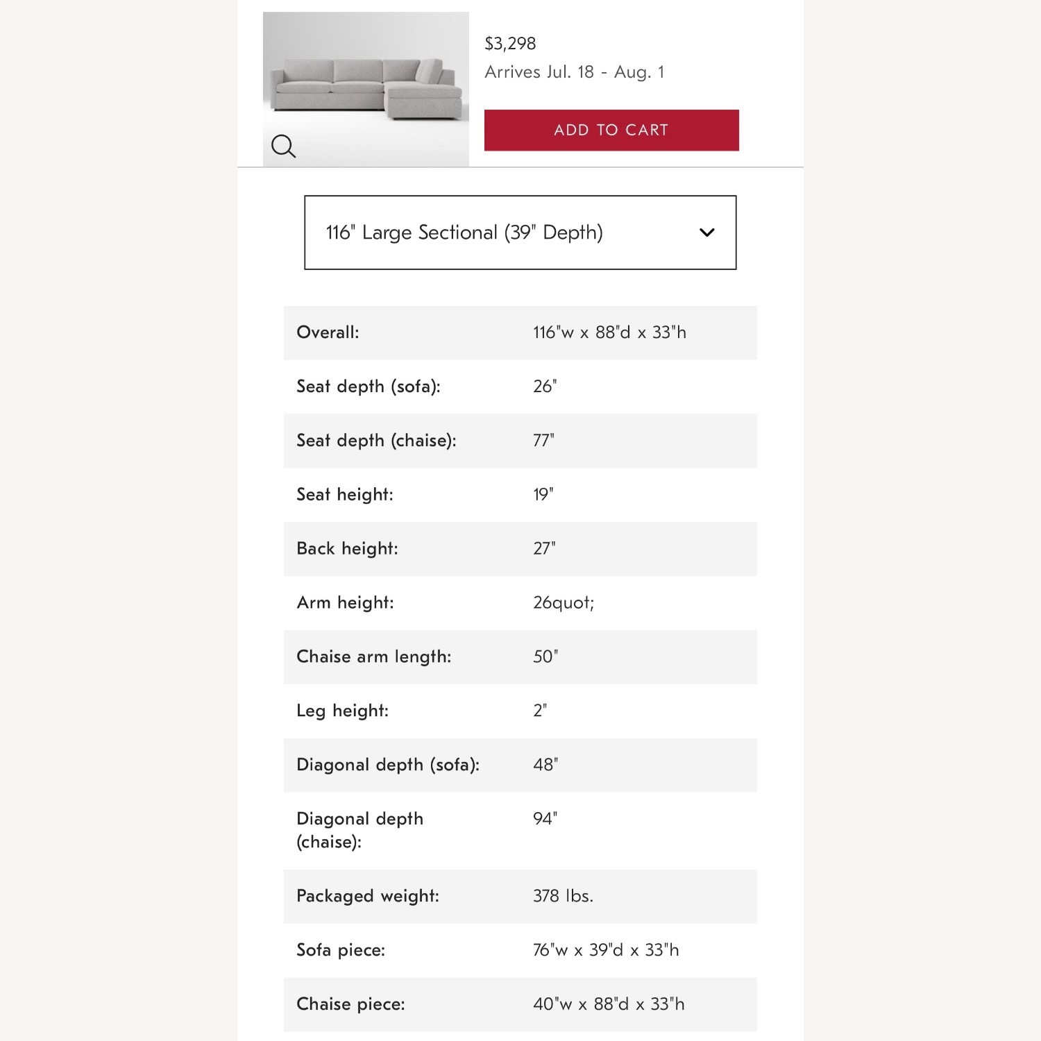 West Elm Harris Light Gray 3+ Piece Sectional - image-4