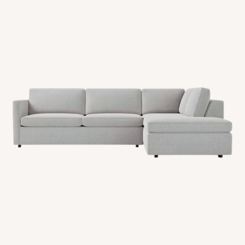 Used West Elm Harris Light Gray 3+ Piece Sectional for sale on AptDeco