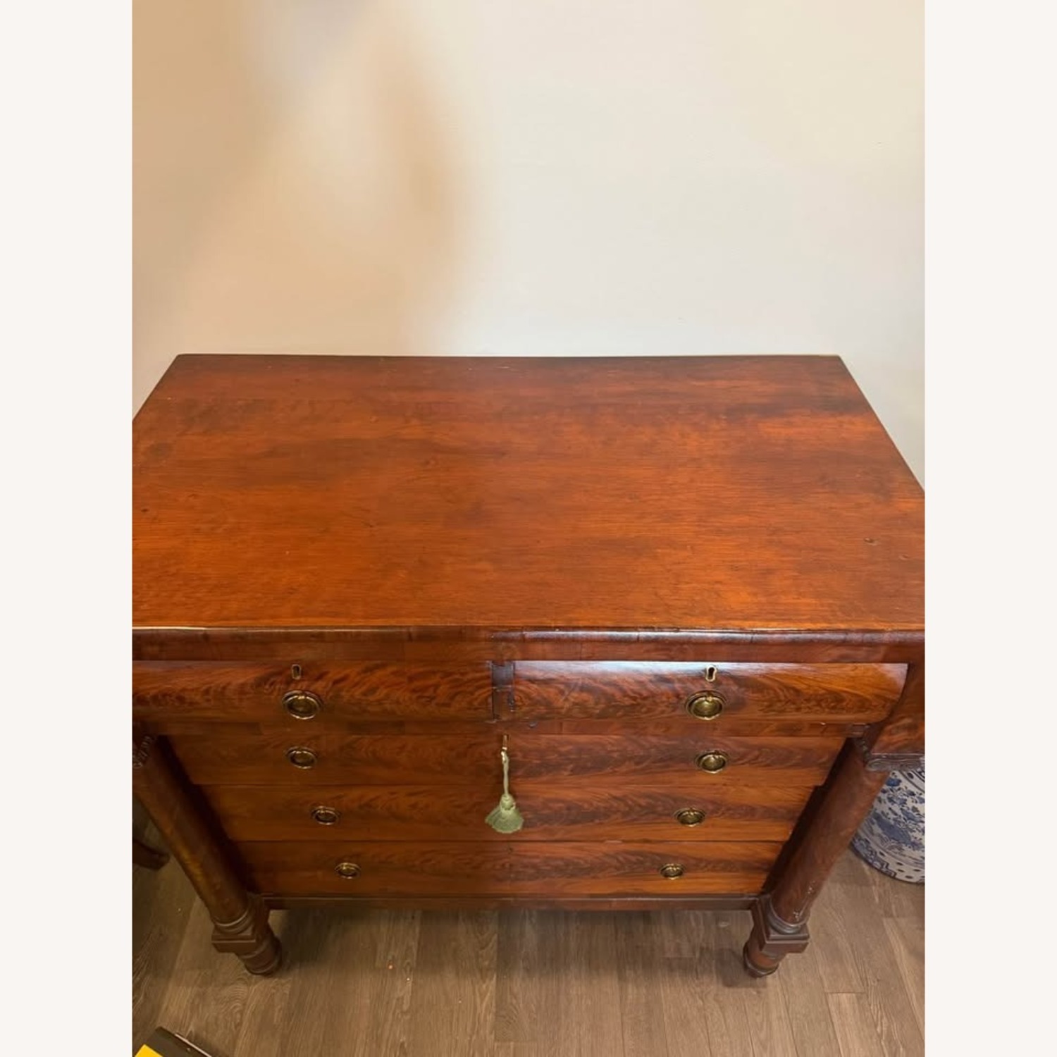 Antique Dark Brown Wood Dresser 1840s-1860s - image-3