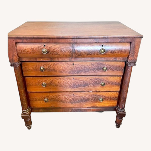 Used Antique Dark Brown Wood Dresser 1840s-1860s for sale on AptDeco